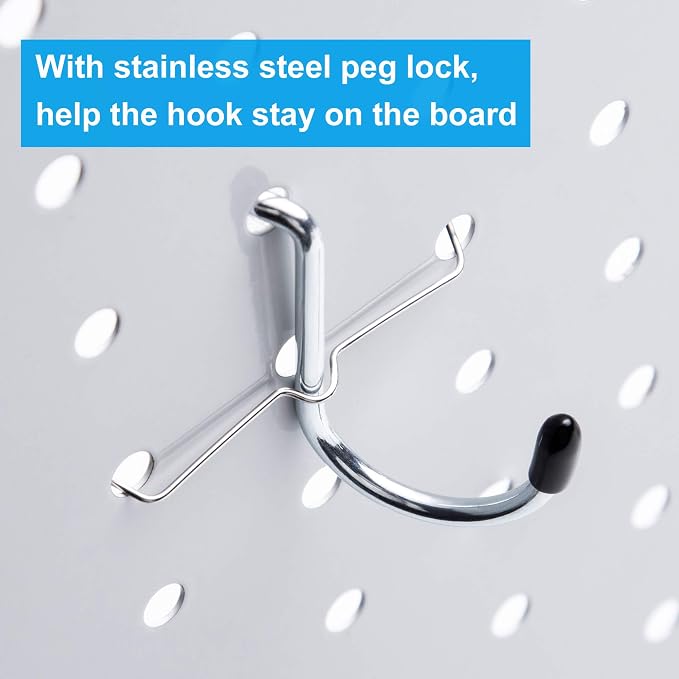 Pegboard Hooks with Bins, Peg Locks, - Image 3