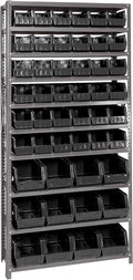 Quantum Storage Systems QSBU-230240BK Giant Open Hopper Steel Shelving System by QuantumStorageSystems