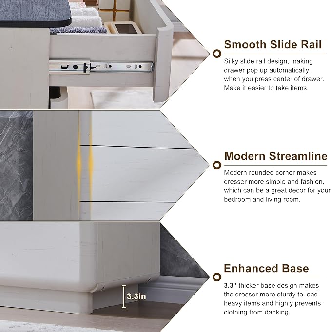 ACCOHOHO Modern 9 Drawer Dresser - Image 5