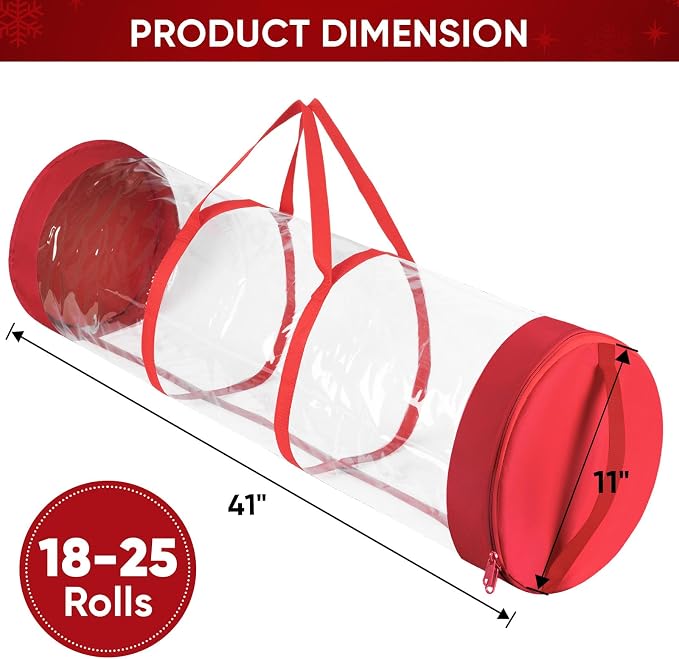 BALEINE Christmas Wrapping Paper Organizer Storage - Image 4