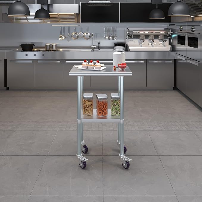 AmGood 24" Long x 18" Deep Stainless Steel Table - Image 9