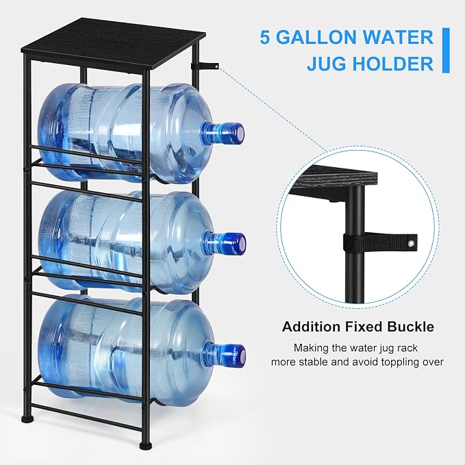 OYEAL Water Jug Holder Stand 5 Gallon Water Bottle Holder Organizer - Image 4