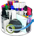 Acrylic Rotating Pen Holder for Desk, 360 Degree Clear Pencil Holder Crayon by Unknown