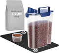 5-7Lbs Portable Airtight Dog Cat Food Container, Match Pet Feeding Mat Clean by LEAWALK