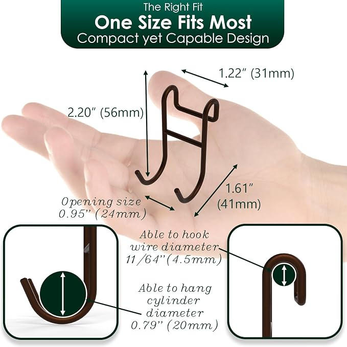 Bronze Shower Caddy Hooks - Image 5