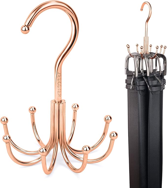 ZEDODIER Belt Hanger, Belt Rack Closet Accessories Organizer, Maximum 24 by ZEDODIER