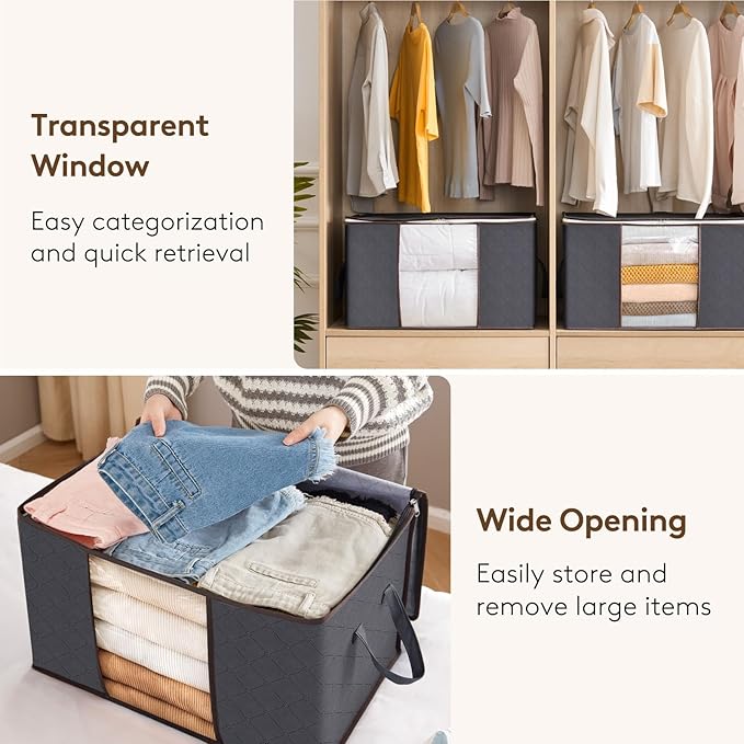 Lifewit 2 Pack Clothes Storage, Foldable Organization Bins - Image 5