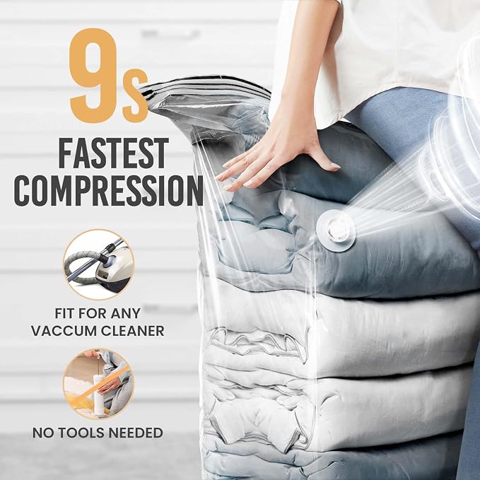 TAILI 10 Pack Vacuum Storage Bags, Jumbo Cube Space Saver Bags, Extra Large - Image 4