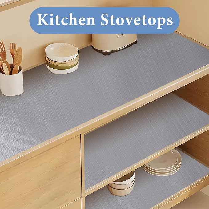 Shelf Liners for Kitchen Cabinets Non Adhesive Drawer Liner 17in x 30FT Pure - Image 5