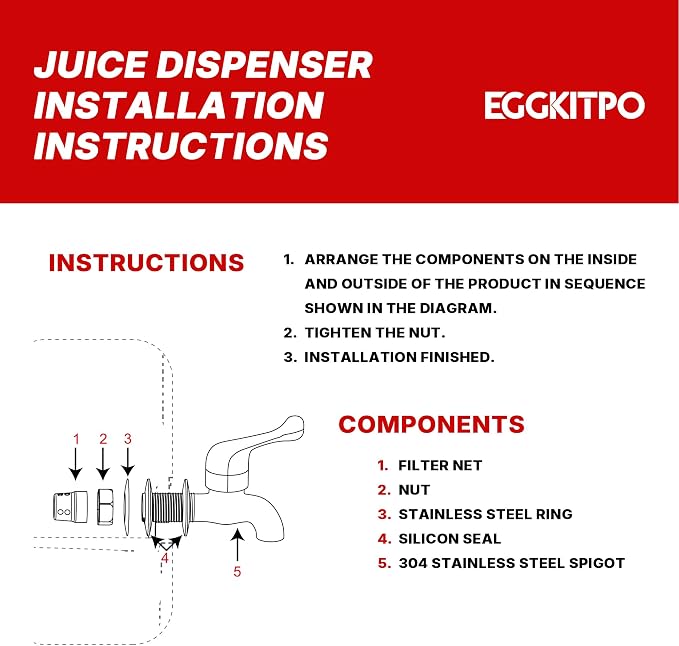 EGGKITPO 1.5 Gallon Drink Dispensers - Image 9