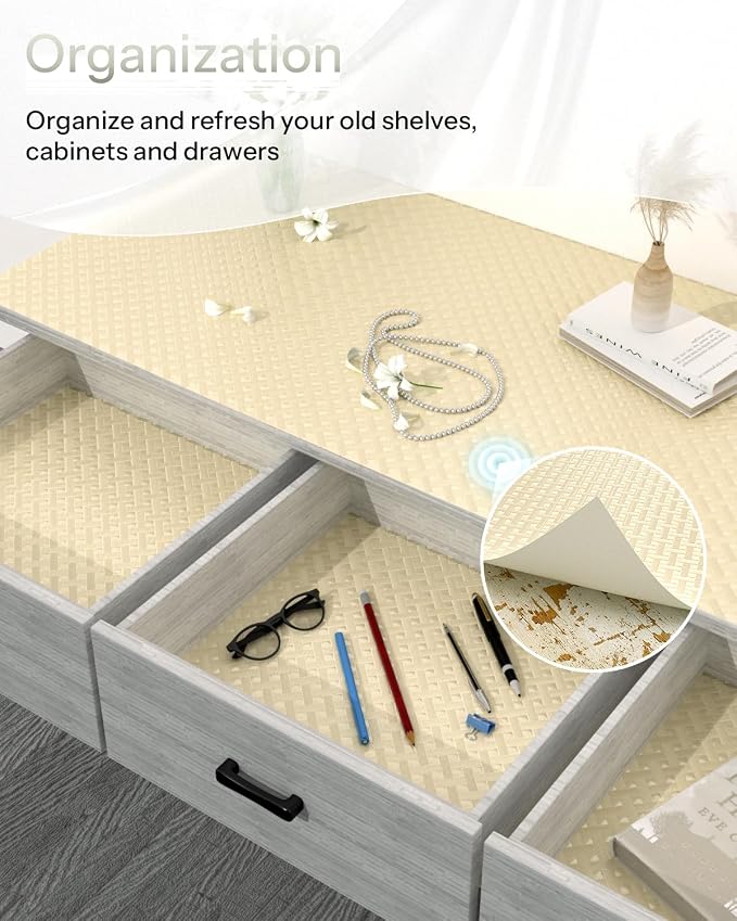 Shelf and Drawer Liner for Kitchen Cabinet, Non-Adhesive 12in x 120in - Image 5