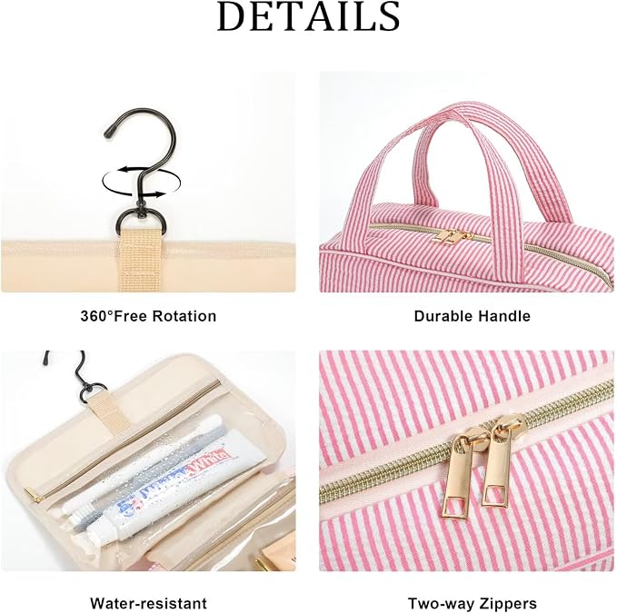 YOOLIFE Initial Hanging Toiletry Bag - Image 5