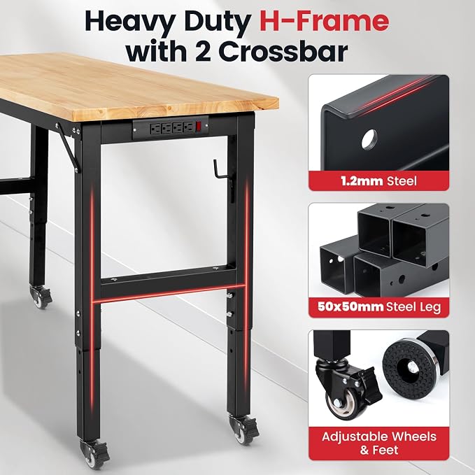 Workbench for Garage 48 Inch Work Bench - Image 3