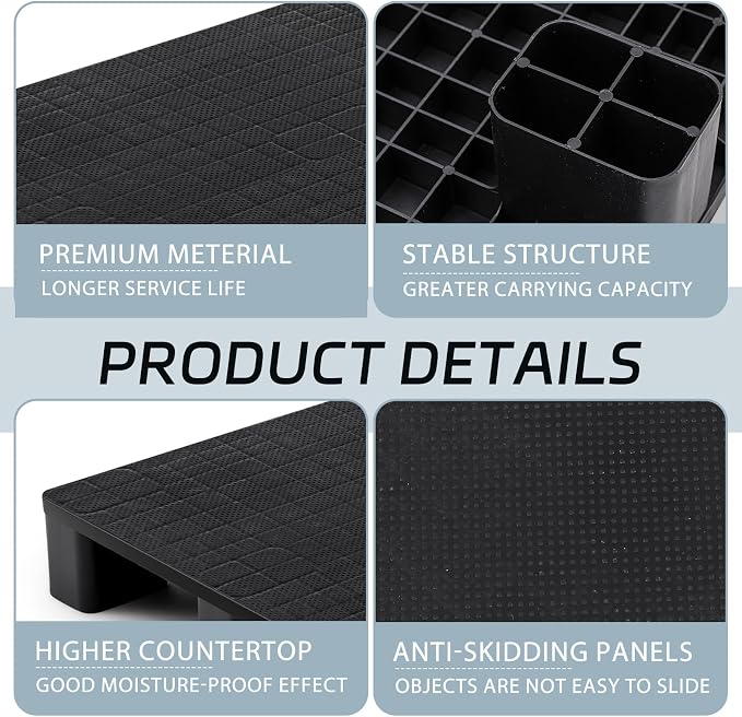 1 Pcs Plastic Pallet for Basement Storage Easy Stack Lightweight Floor Pallet - Image 3