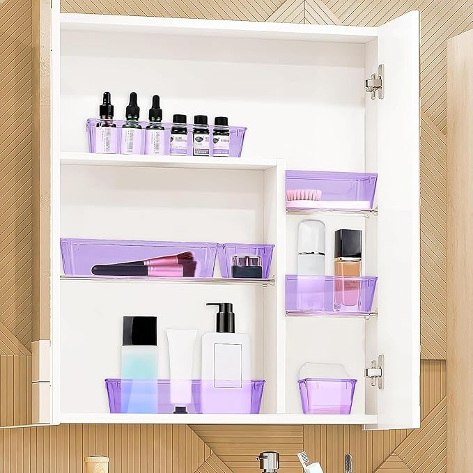 13 PCS Drawer Organizer Set, 5 Varied Size Bathroom and kitchen Drawer cabinet - Image 6