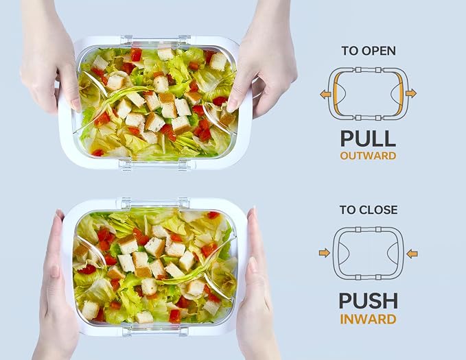 Felli Duo Loc Tritan Meal Prep Containers Microwave Safe BPA FREE, Leak Proof - Image 9
