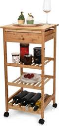 Hallops Kitchen Cart with Drawer and Basket by Hallops
