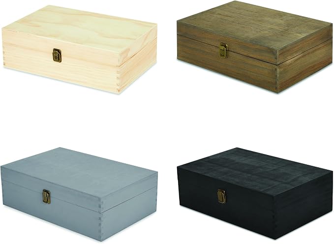 makerflo XL Dark Walnut Wood Memory Box - Image 6