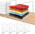 Acrylic Shelf Dividers for Closet Organization 4PCS Closet Shelf Divider Closet by OMGelic