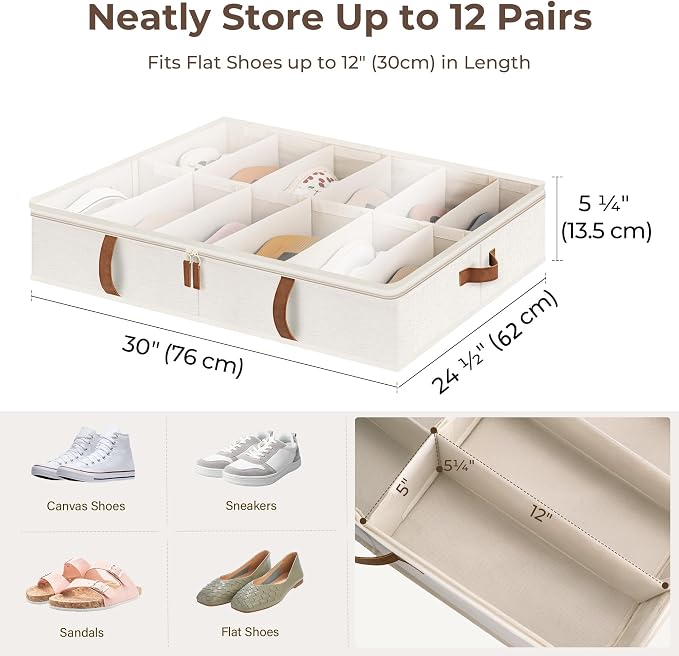 StorageWorks Shoe Organizer for Closet, Fits up to 24 Pairs - Image 3