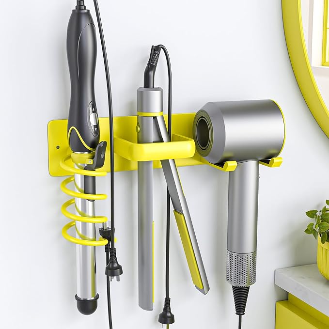 Tindbea Hair Dryer Holder Curling Iron Holder Flat Iron, Blow Dryer Holder Wall by Tindbea