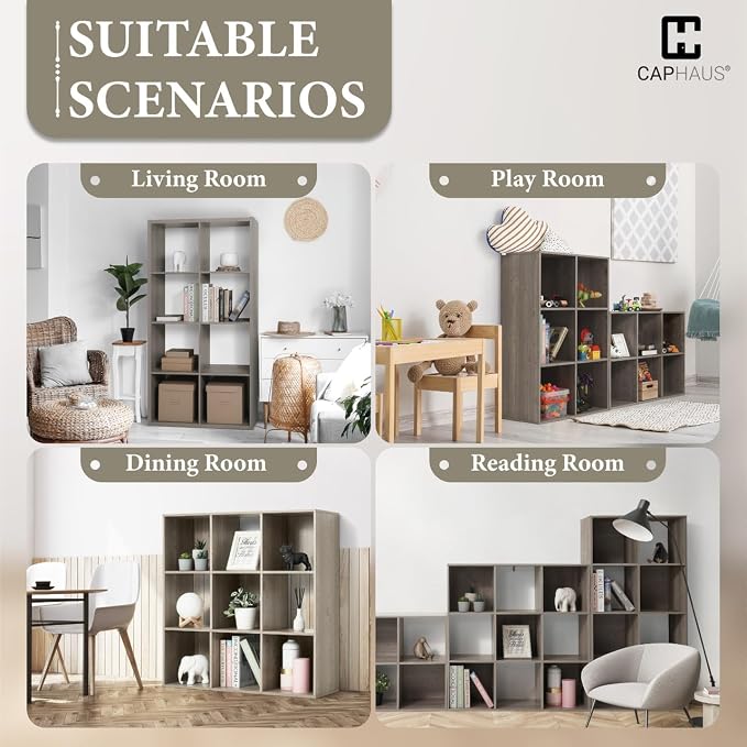 CAPHAUS Sturdy Room 13-Inch Cube Storage Organizer Shelf, - Image 6