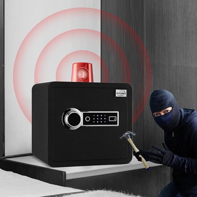 Tenamic Biometric Fingerprint Safe Box 1.41 Cuft Security Box - Image 5