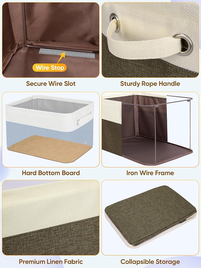 BALEINE 1 Pack Fabric Storage Bins - Image 6