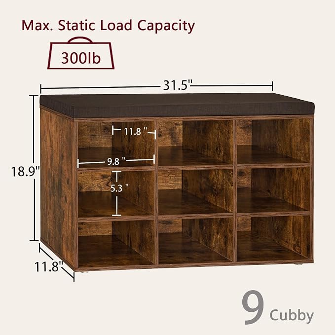 DINZI LVJ Shoe Storage Bench - Image 3