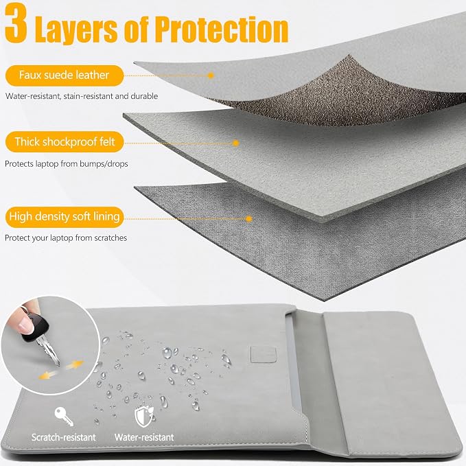 HYZUO 15-16 Inch Laptop Sleeve Case - Image 3