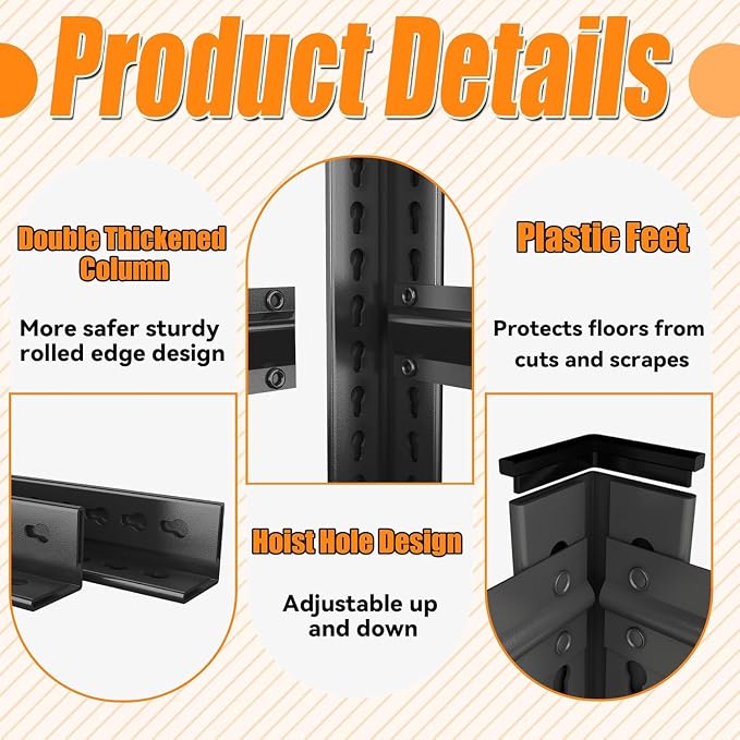 Garage Storage Shelves, 5 Tier Shelving Unit, 40 inch Wide, 18” Deep, 78” Tall - Image 7