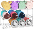 Lifewit Stackable Water Bottle Storage Organizer, Plastic Large Compartment by Lifewit