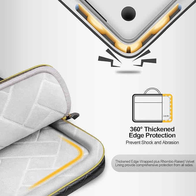 Lacdo 360° Protective Laptop Sleeve Case - Image 2