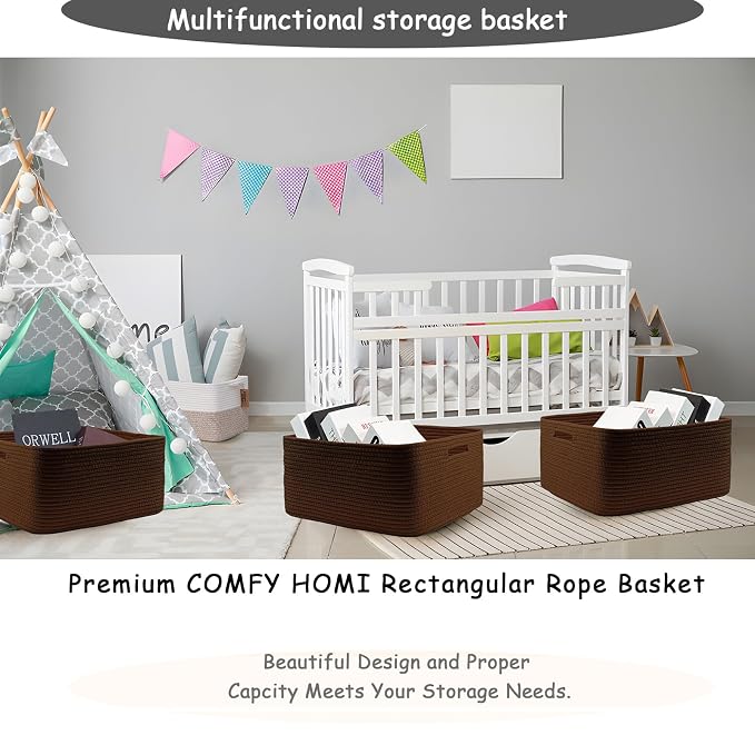 COMFY-HOMI 2 pcs Large Storage Baskets - Image 6