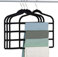 Velvet Hangers Space Saving Non Slip Pant Velvet Hangers, DUDUCOFU 4 Pack Black by DUDUCOFU