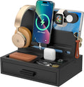 Sephyroth Bamboo Phone Docking Station Nightstand Organizer Bedside Organizer by Sephtroth