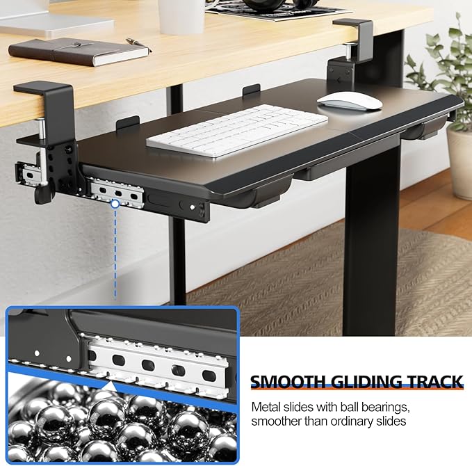 Large Height Adjustable Keyboard Tray - Image 6