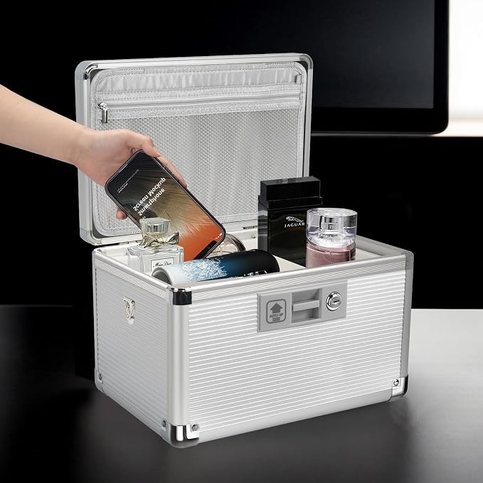 Medicine Lock Box with Key, Alluminum Alloy Box - Image 8