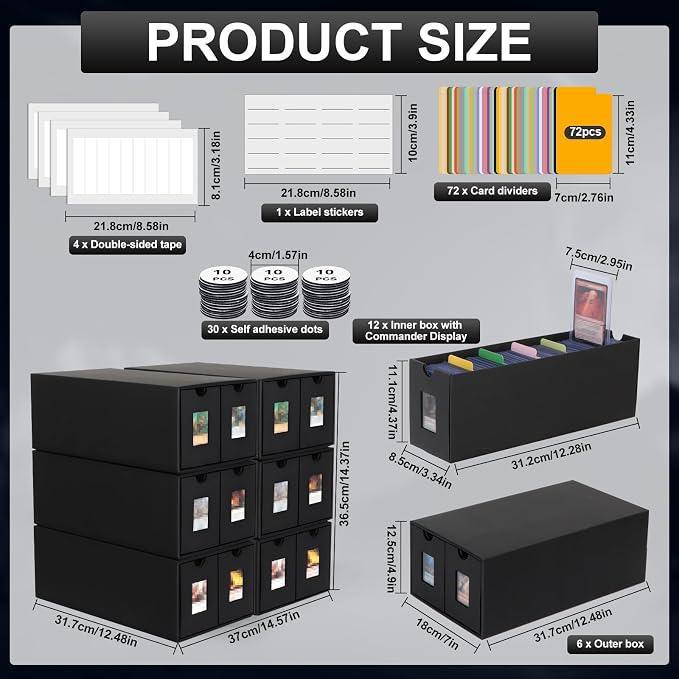 11000+ Card Storage Box, 2000+ Toploader Card Storage Box - Image 3