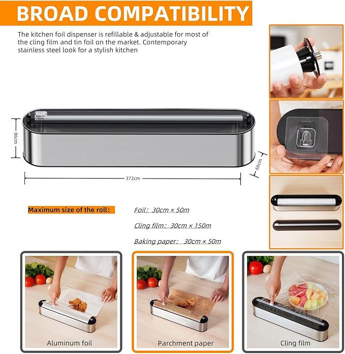 Aluminum Foil & Plastic Wrap Dispenser - Image 5