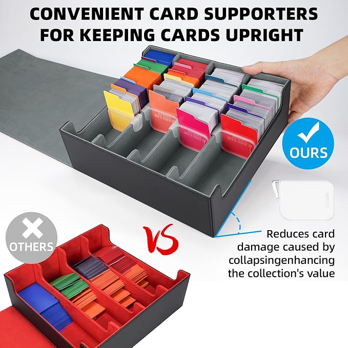 AFIING Trading Card Storage Box, MTG Deck Box - Image 4