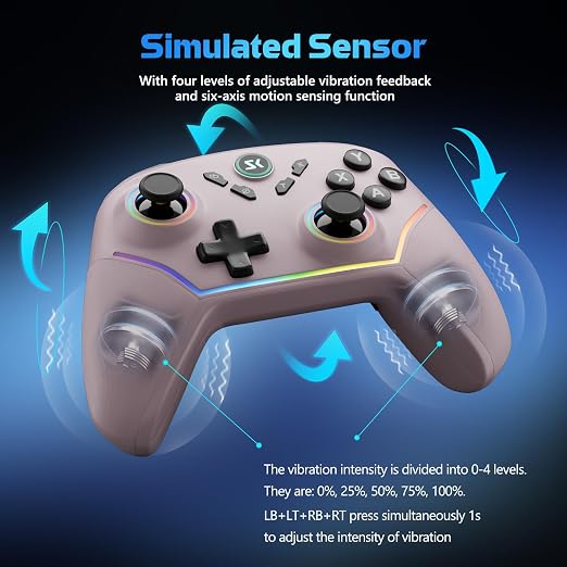 Wireless PC Controller with Hall Effect Joysticks & Triggers, 1000Hz Polling - Image 8