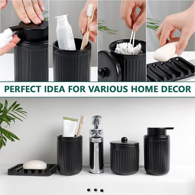 BosilunLife Ceramic Bathroom Accessories Set - Image 7