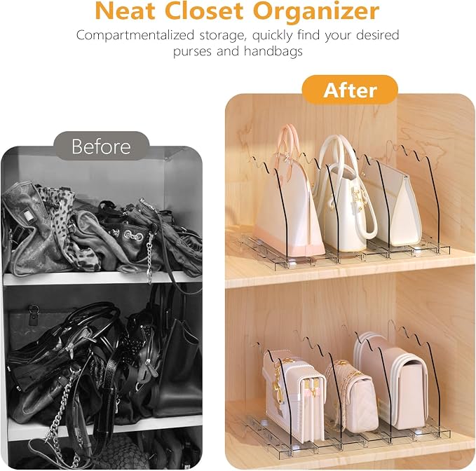 Ronlap Purse Storage Organizer for Closet, 4 Pack - Image 3