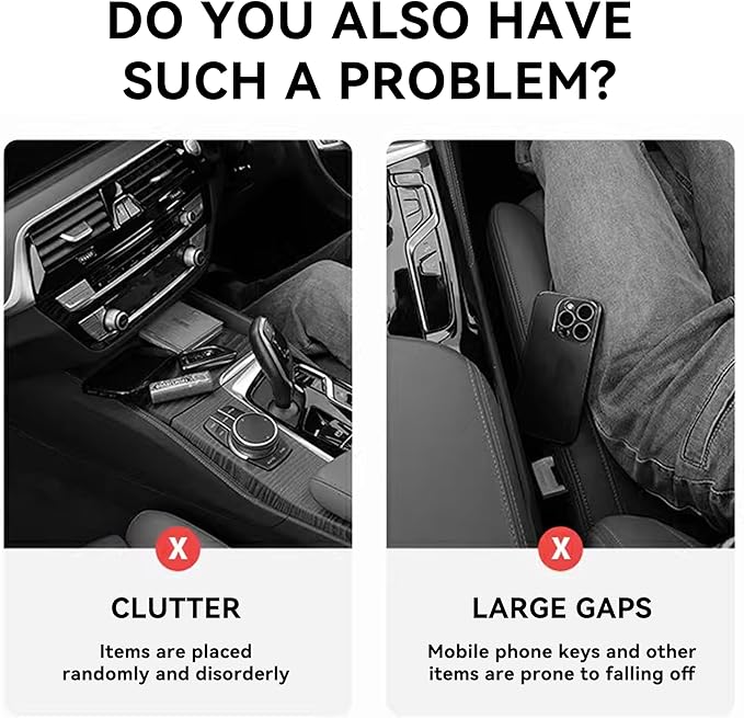 2PCS Car Seat Gap Filler, Automotive Seat Organizer Fill The Gap Between Seat - Image 3