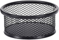 1Pc Black Metal Paper Clip Holder Mesh Paperclip Bowl Binder Clip Dispenser by Galepromot