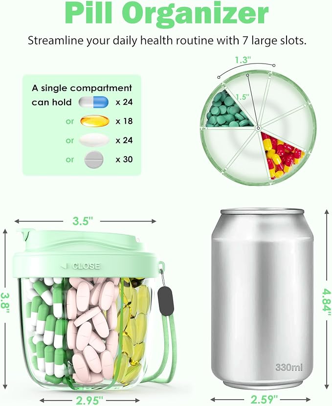 Cute Pill Organizer, Pill Dispenser - Image 2