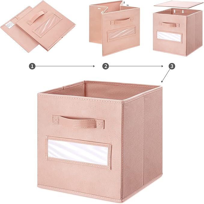 artsdi 11 Inch Storage Cube, Storage bin, cube storage Foldable Fabric Cube - Image 4