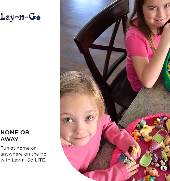 Lay-n-Go 2-in-1 Small Portable Drawstring Toys Storage Organizer and Play Mat - Image 7