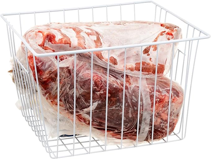 Freezer Baskets Organizer, Refrigerator Metal Wire Storage Basket Bins - Image 3
